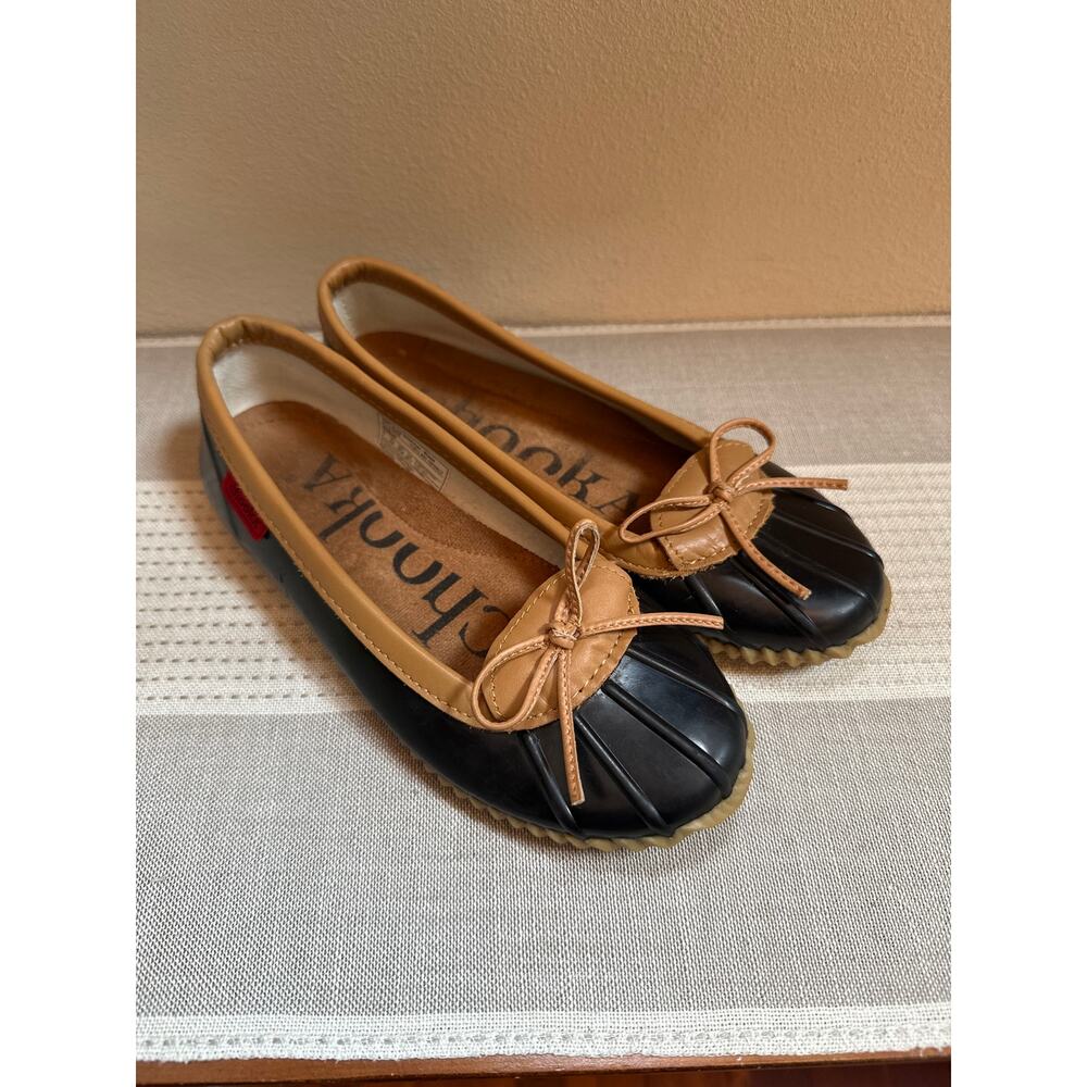 Chooka Duck Skimmer Black Ballet Slippers waterproof Size 7